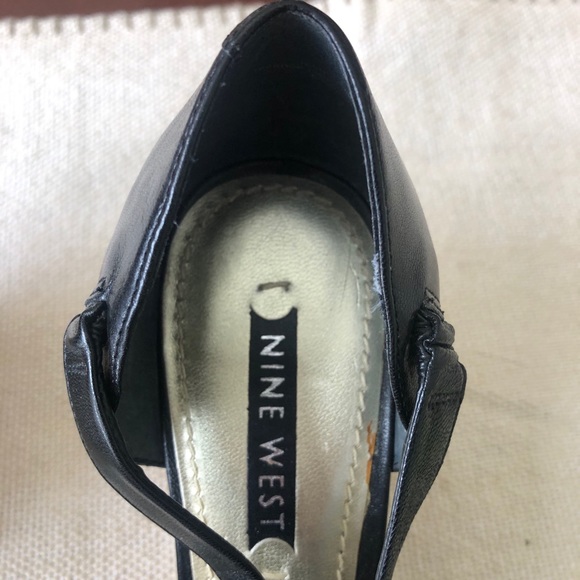 Nine west black leather wedges, perfect condition - Picture 3 of 7